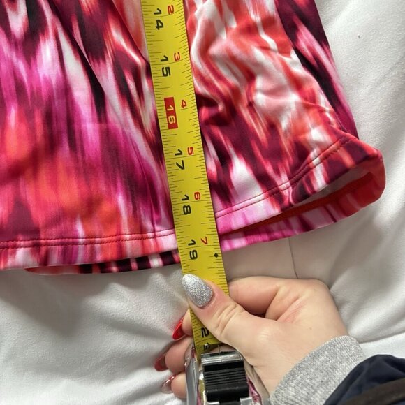 Miraclesuit Swimsuit Womens Size 8 Tankini Bikini Top Pink White Summer Beach - Picture 3 of 7